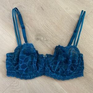 Blue Chantelle Balconette Bra